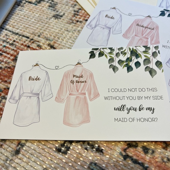 Set of 5 bridesmaids proposal letters (includes a maid of honor letter) - Picture 3 of 3